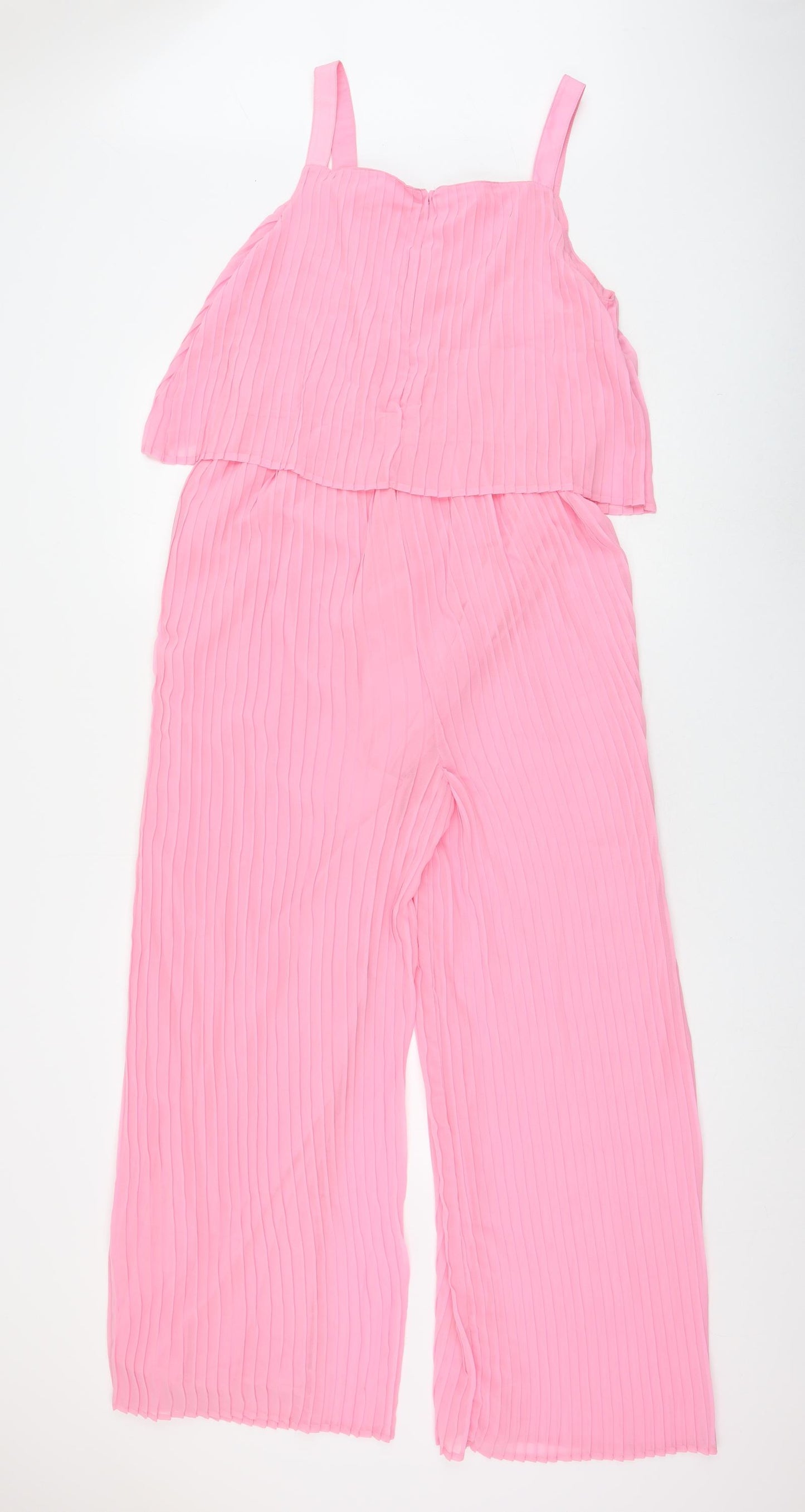 Marks and Spencer Girls Pink Polyester Jumpsuit One-Piece Size 15-16 Years Zip