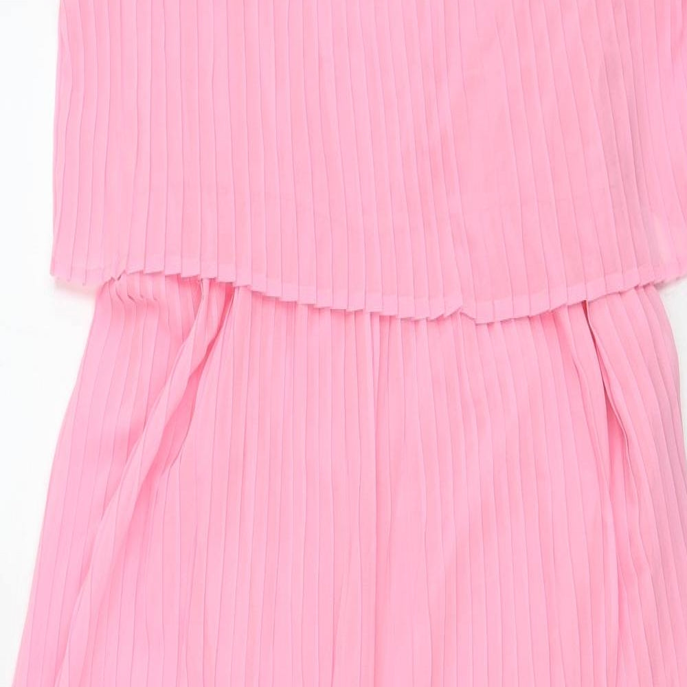 Marks and Spencer Girls Pink Polyester Jumpsuit One-Piece Size 15-16 Years Zip