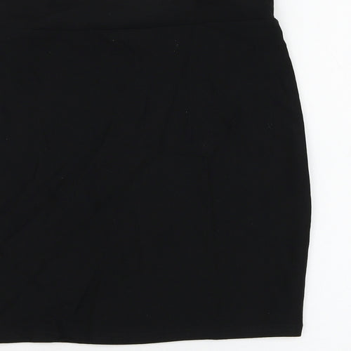 Marks and Spencer Womens Black Viscose Straight & Pencil Skirt Size 8