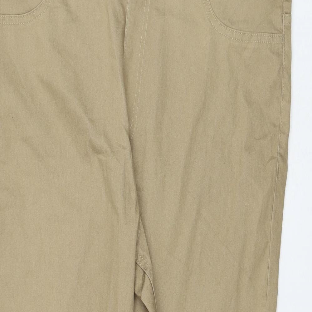 Marks and Spencer Womens Brown Cotton Jegging Jeans Size 18 L26 in Regular