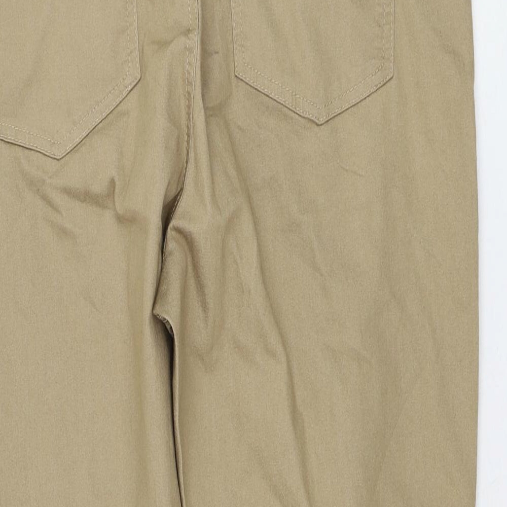 Marks and Spencer Womens Brown Cotton Jegging Jeans Size 18 L26 in Regular