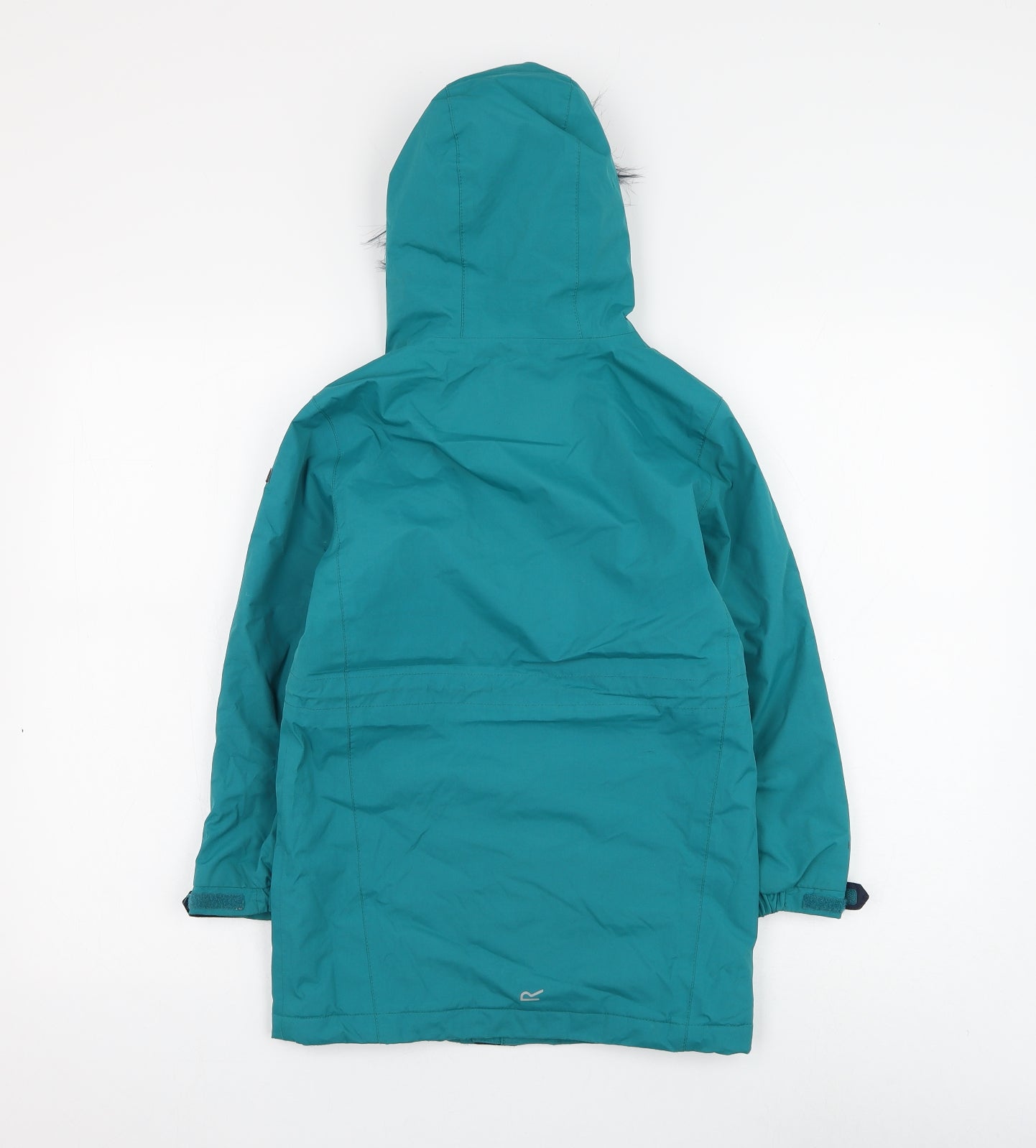Regatta Girls Green Parka Coat Size 7-8 Years Zip