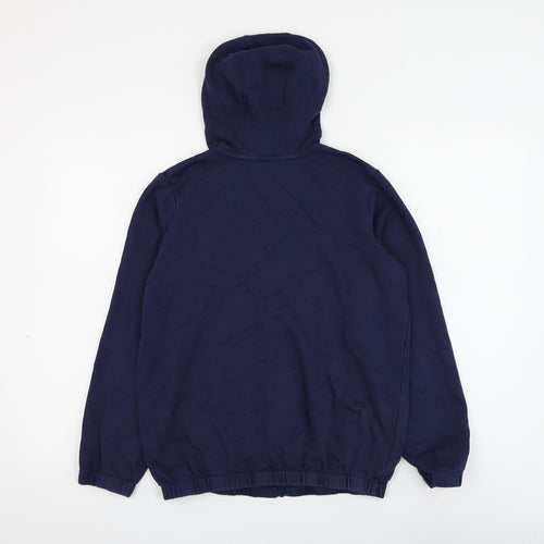George Boys Blue Cotton Full Zip Hoodie Size 13-14 Years Zip