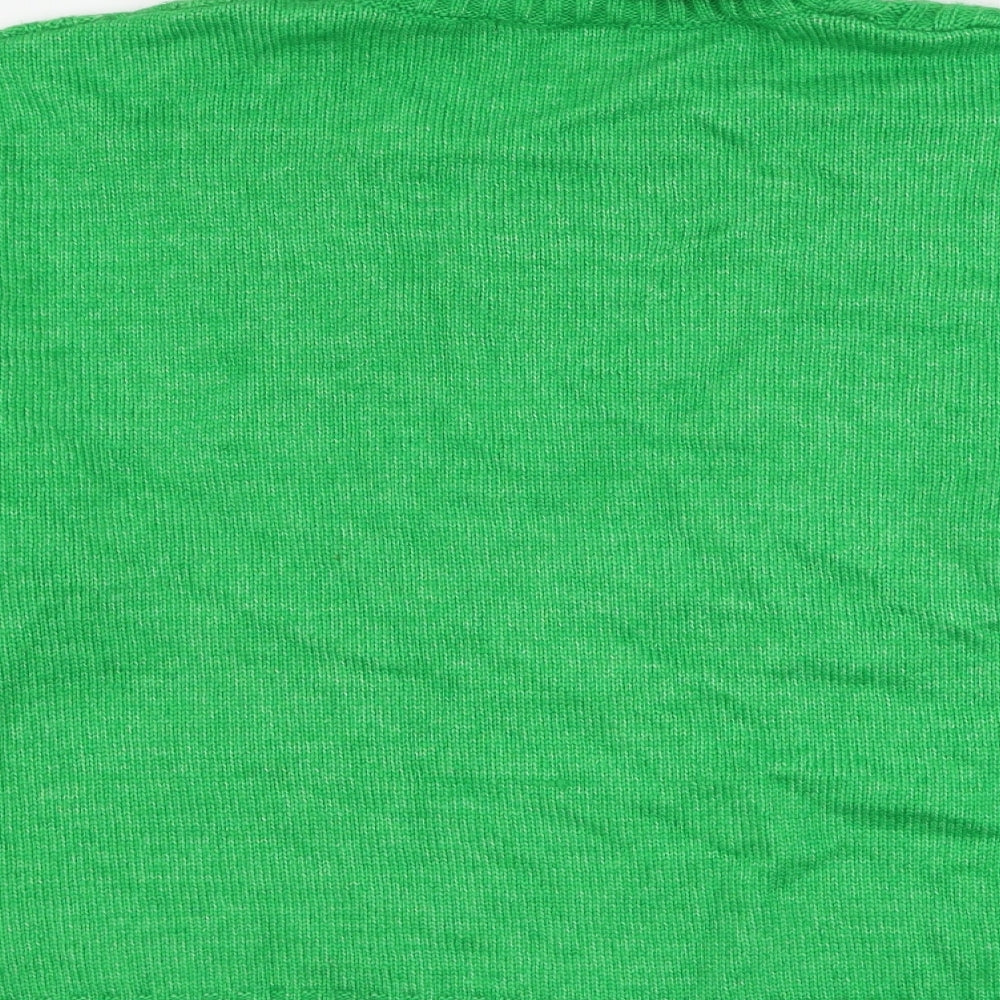 George Womens Green Roll Neck Acrylic Pullover Jumper Size XL