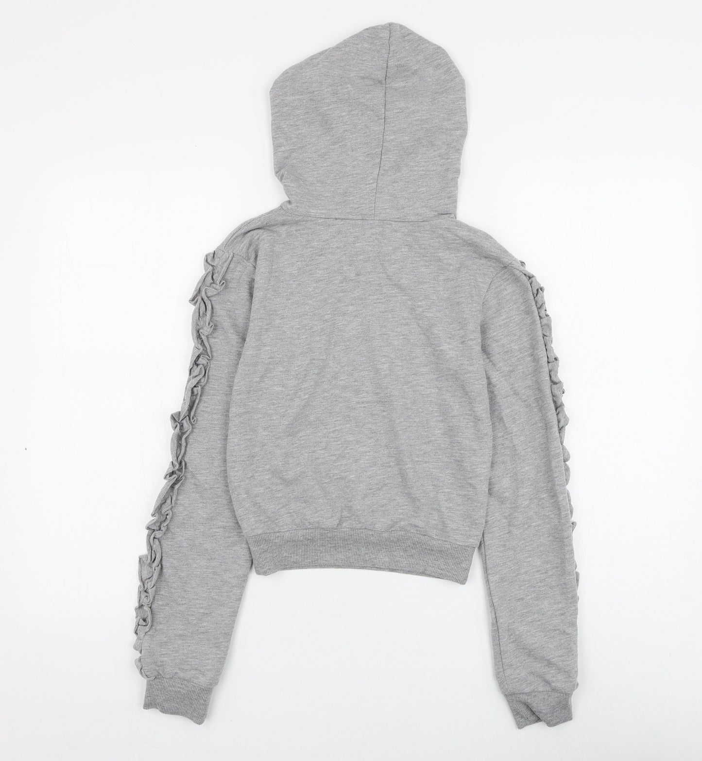 Select Girls Grey Cotton Pullover Hoodie Size XS Pullover