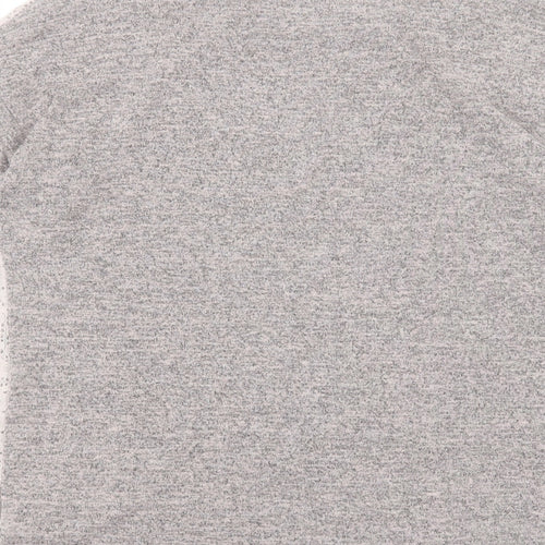 Warehouse Womens Grey Crew Neck Polyester Pullover Jumper Size 10
