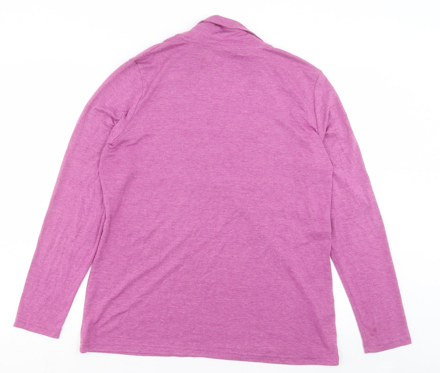 Crane Womens Purple Cotton Pullover Sweatshirt Size 16 Pullover