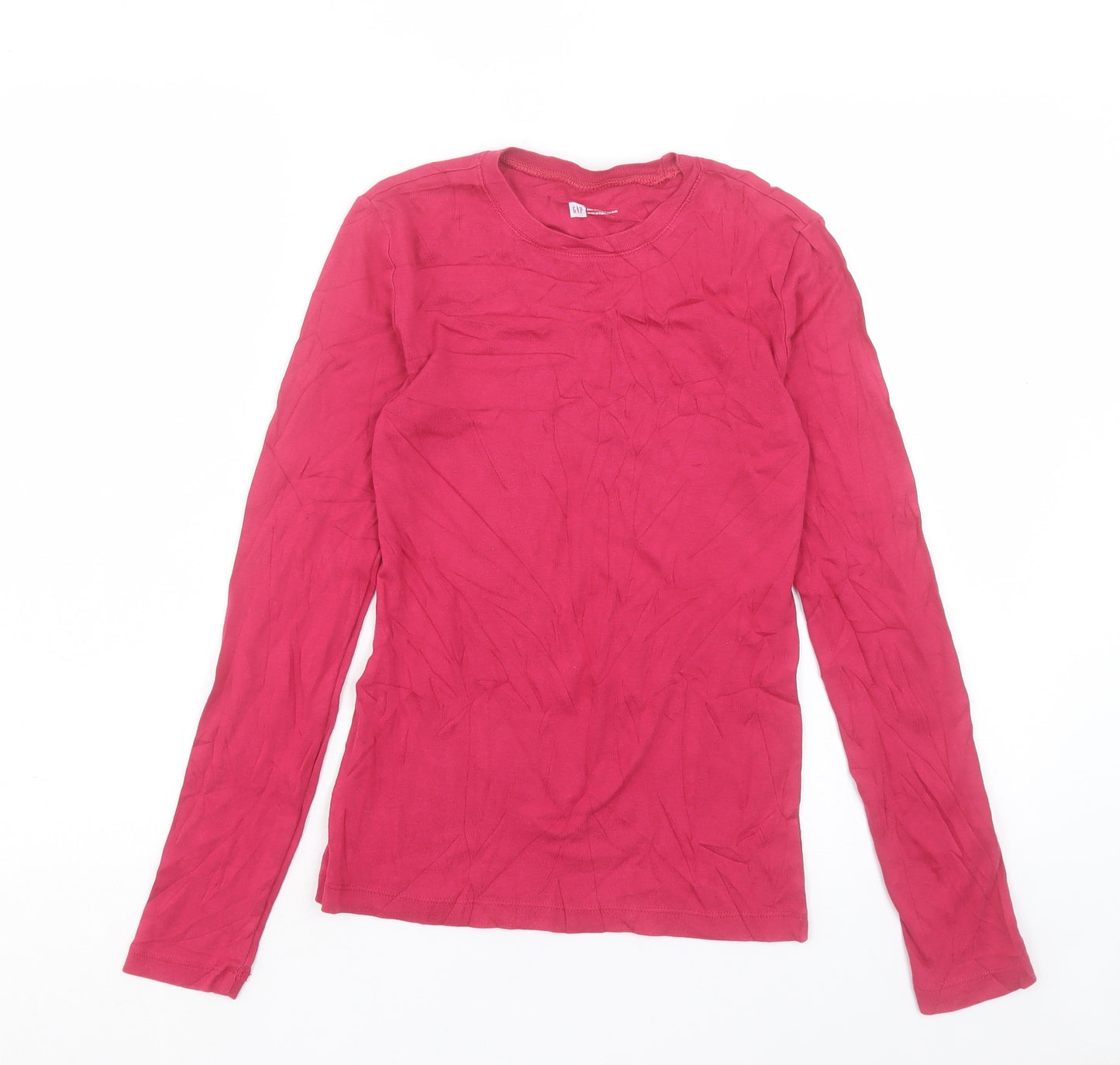 Gap Womens Pink Cotton Basic T-Shirt Size S Crew Neck