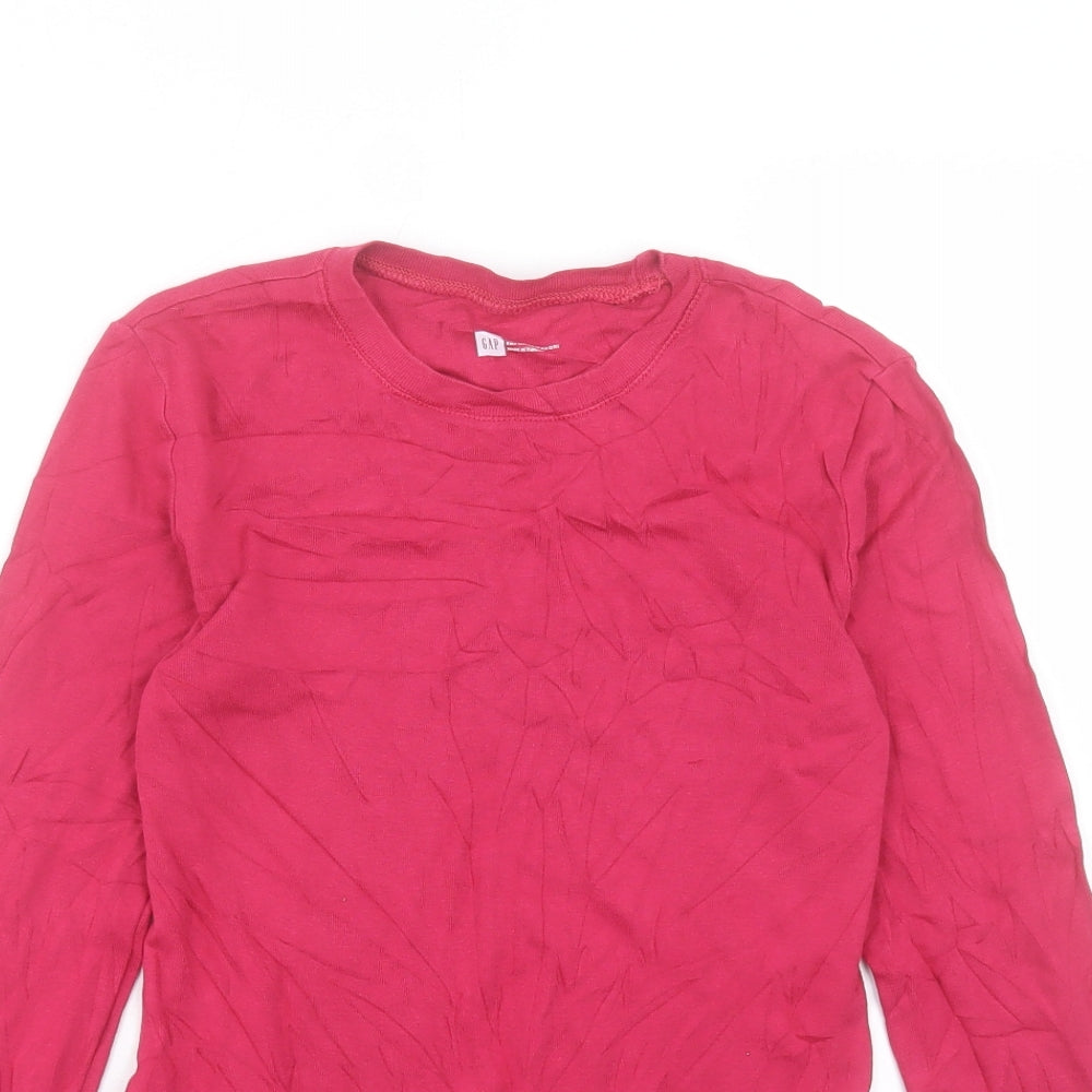 Gap Womens Pink Cotton Basic T-Shirt Size S Crew Neck