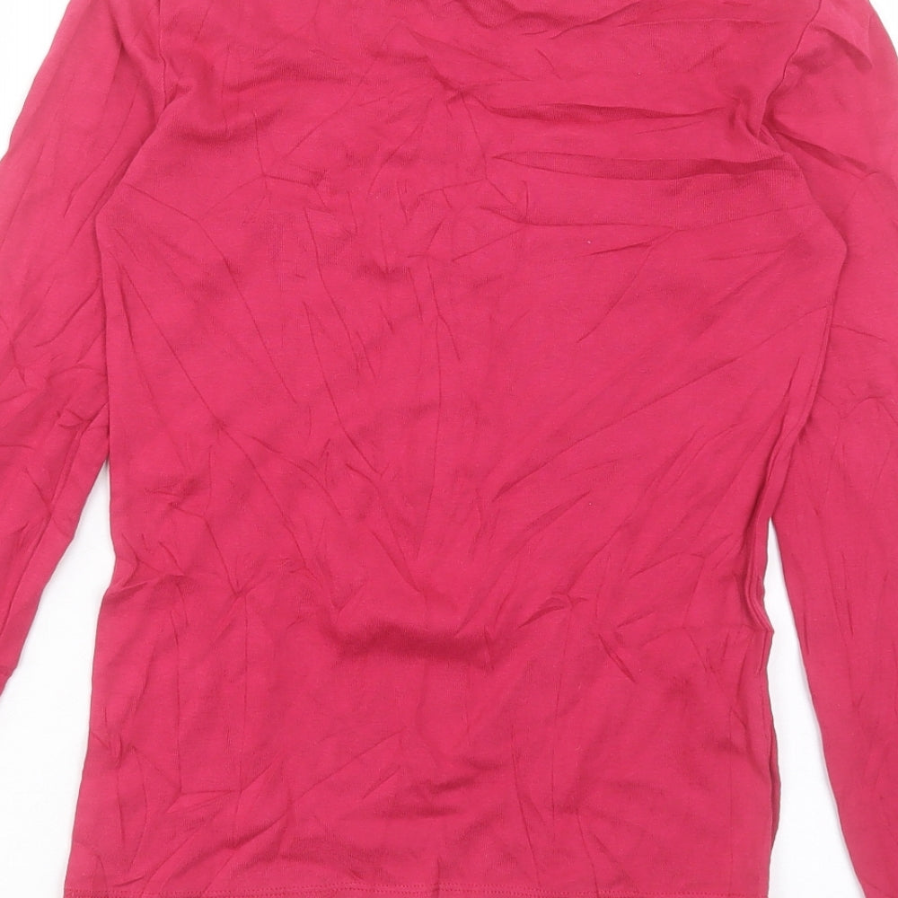Gap Womens Pink Cotton Basic T-Shirt Size S Crew Neck