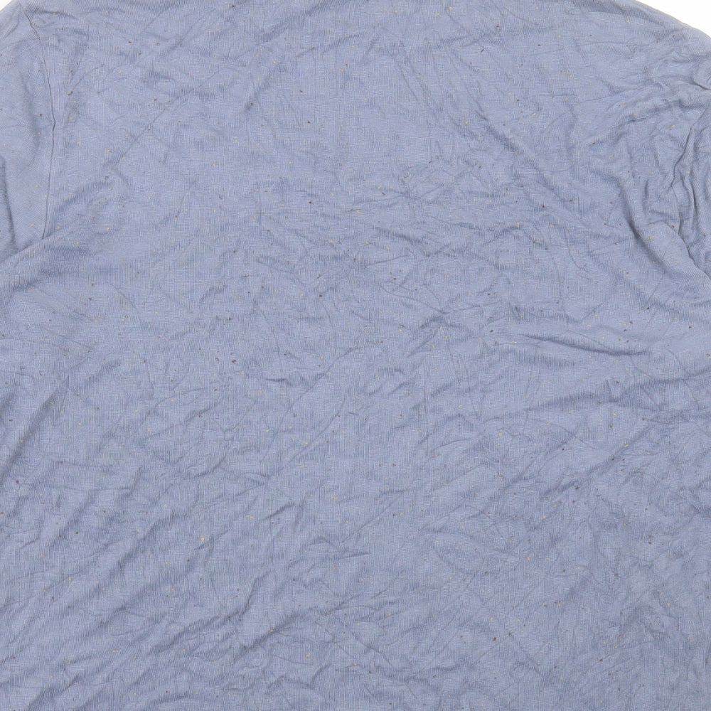 TU Womens Blue Viscose Basic T-Shirt Size 20 Round Neck