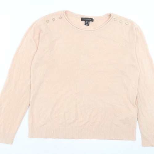 Atmosphere Womens Pink Collared Acrylic Pullover Jumper Size 14