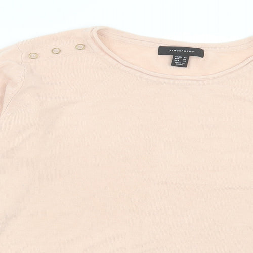 Atmosphere Womens Pink Collared Acrylic Pullover Jumper Size 14