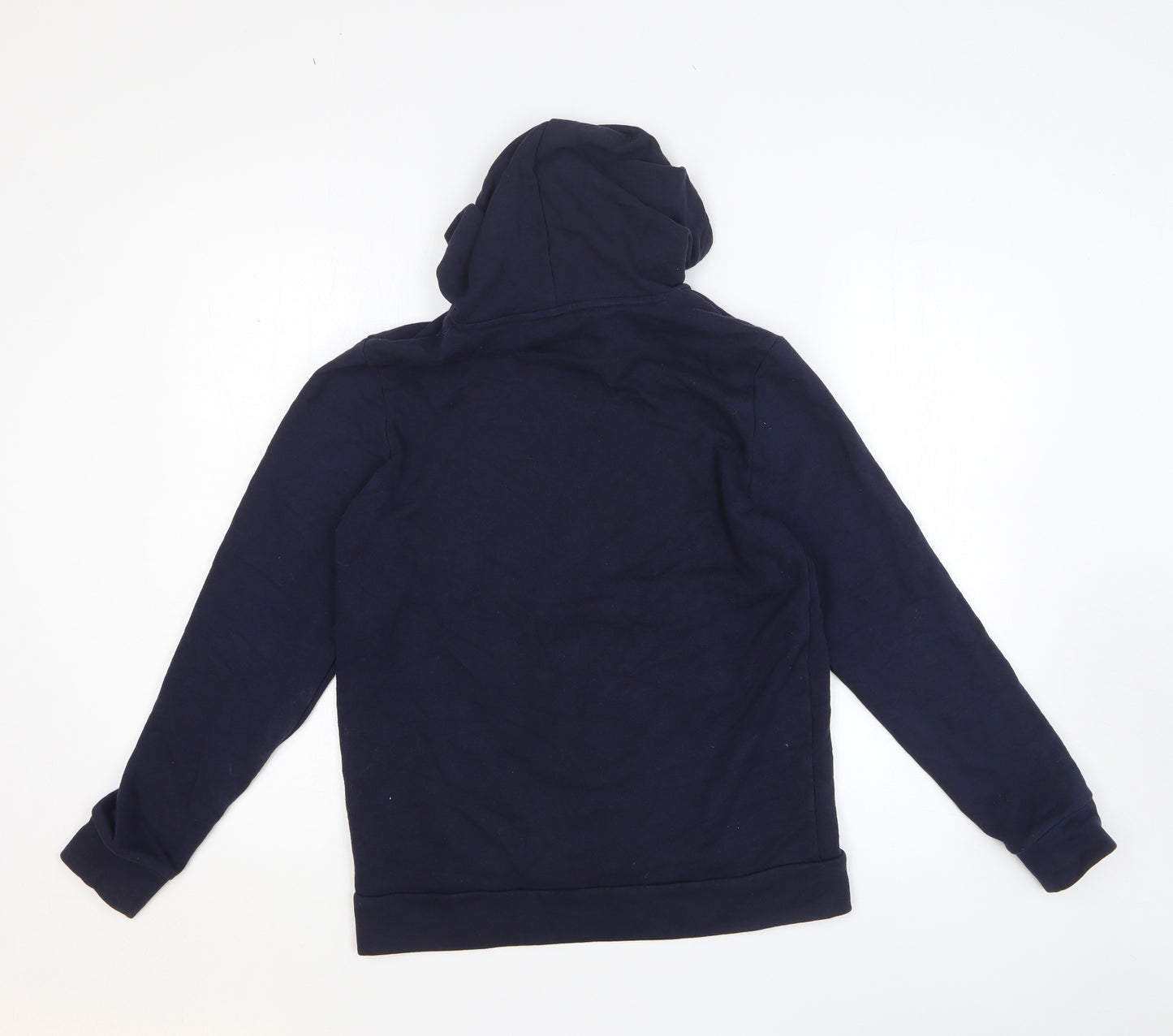 adidas Boys Blue Cotton Pullover Hoodie Size 13-14 Years