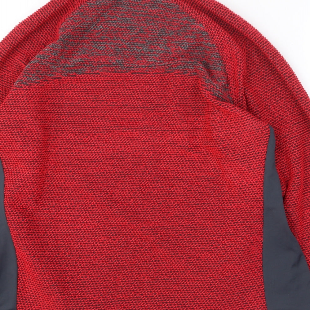 Weird Fish Womens Red High Neck Polyester Pullover Jumper Size 18