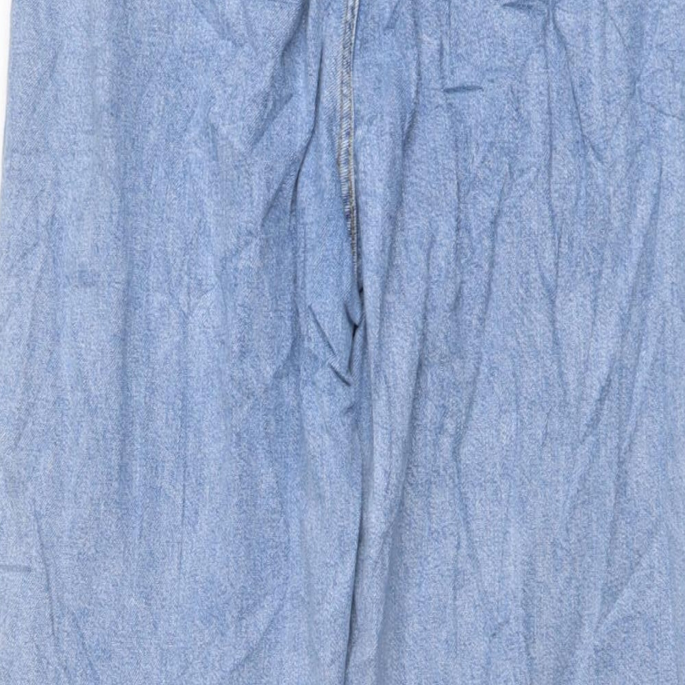 New Look Womens Blue Cotton Jegging Jeans Size 16 L27 in Regular Button