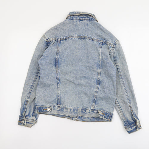 New Look Girls Blue Jacket Size 10-11 Years Button