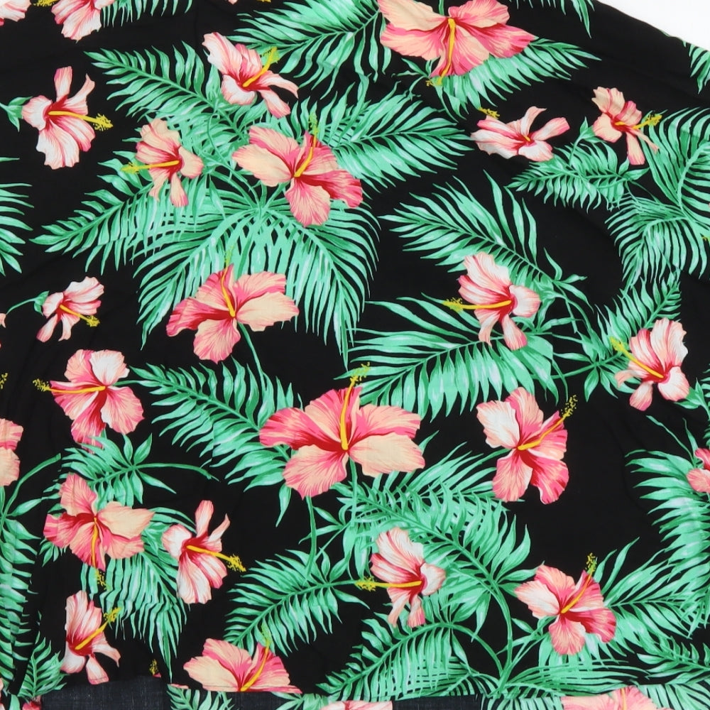 Atmosphere Womens Multicoloured Floral Viscose Basic Blouse Size 18 Round Neck