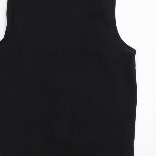 VILA Womens Black Polyester Basic Tank Size L V-Neck
