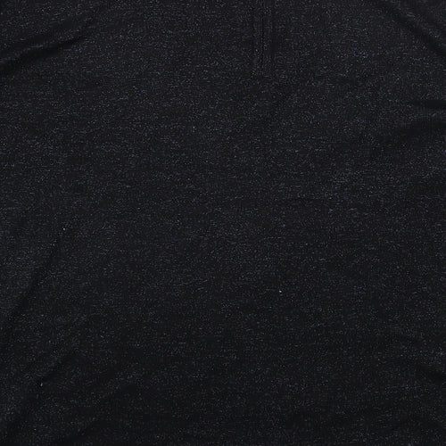 Wallis Womens Black Viscose Jersey T-Shirt Size M Round Neck