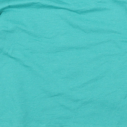 Dunnes Stores Baby Green Geometric Cotton Pullover T-Shirt Size 12 Months Round Neck Pullover - Digger