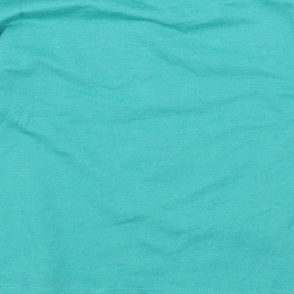Dunnes Stores Baby Green Geometric Cotton Pullover T-Shirt Size 12 Months Round Neck Pullover - Digger