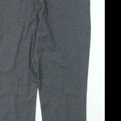 Preworn Womens Grey Viscose Trousers Size 16 L23 in Regular