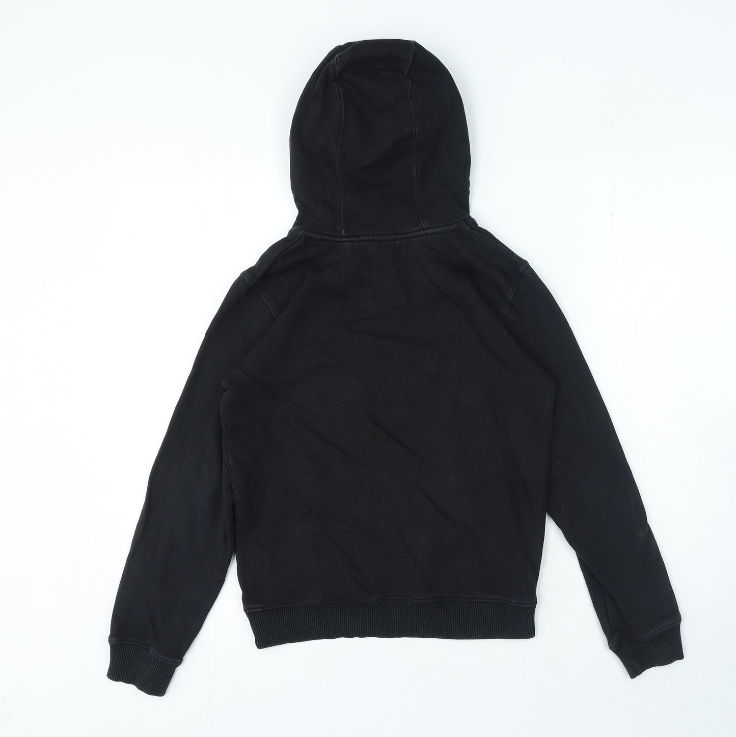 Lyle & Scott Boys Black Cotton Pullover Hoodie Size 10-11 Years Pullover