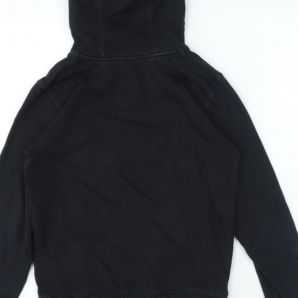 Lyle & Scott Boys Black Cotton Pullover Hoodie Size 10-11 Years Pullover