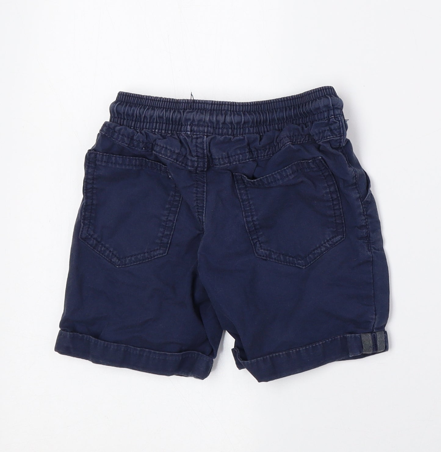 PEP & CO Boys Blue 100% Cotton Cargo Shorts Size 2-3 Years Regular Drawstring