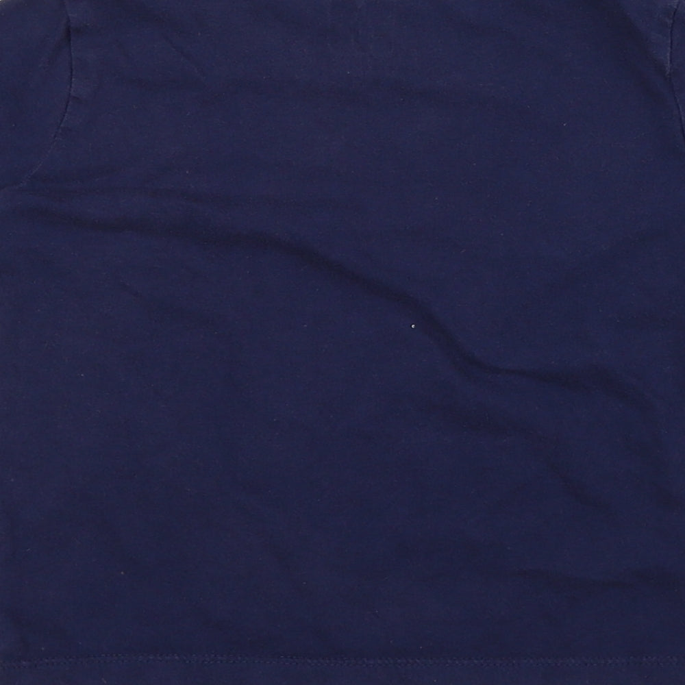 Gap Boys Blue 100% Cotton Pullover T-Shirt Size 2 Years Round Neck Pullover - Fork Lift