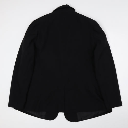 Papaya Womens Black Jacket Blazer Size 20 Button