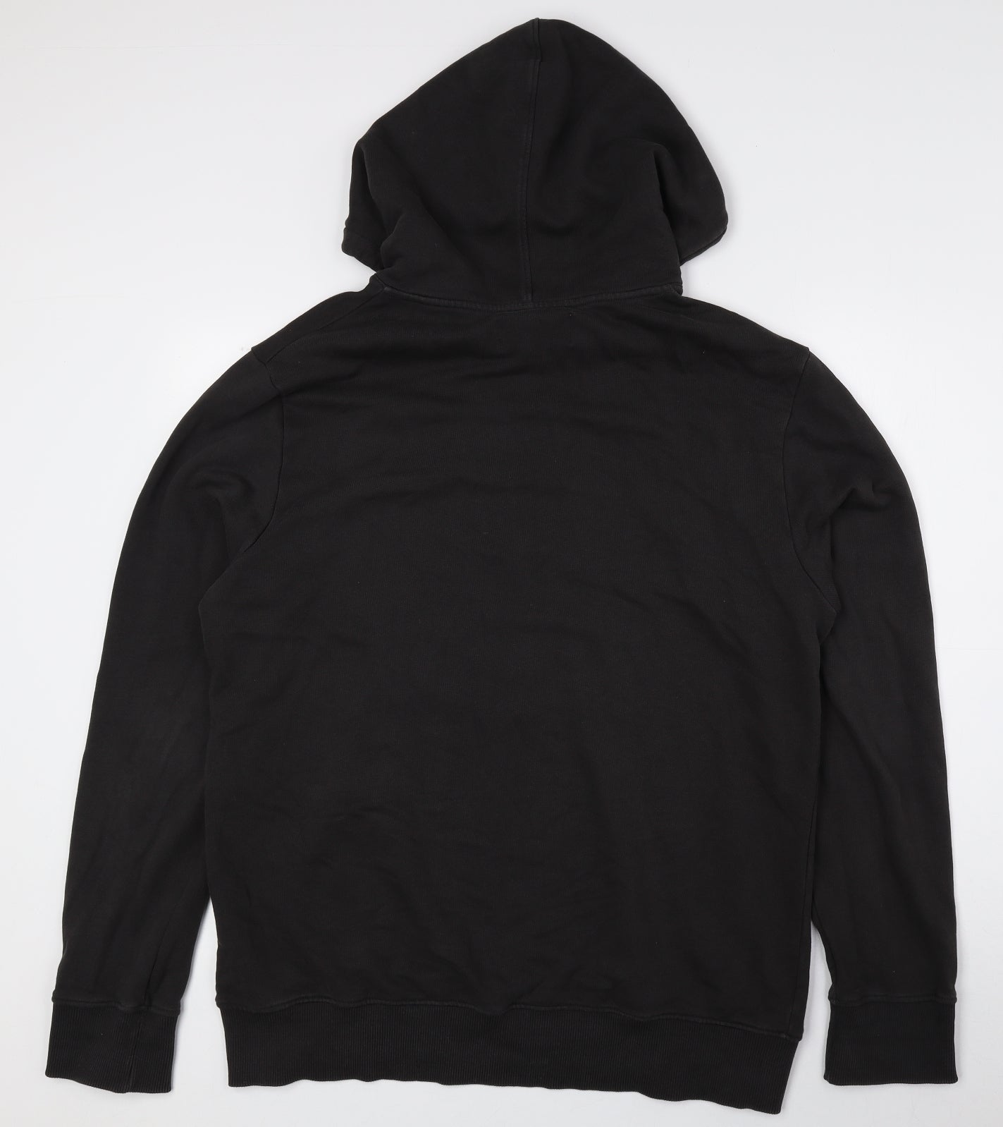 Calvin Klein Mens Black Cotton Pullover Hoodie Size L