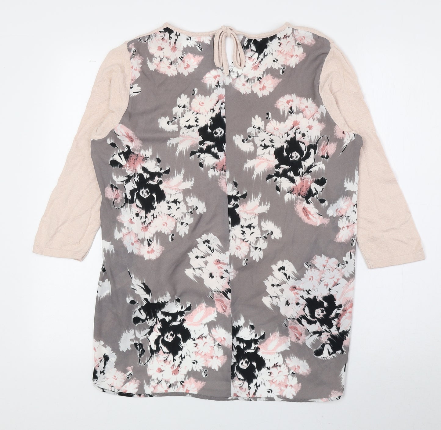 George Womens Multicoloured Floral Viscose Basic Blouse Size 12 V-Neck