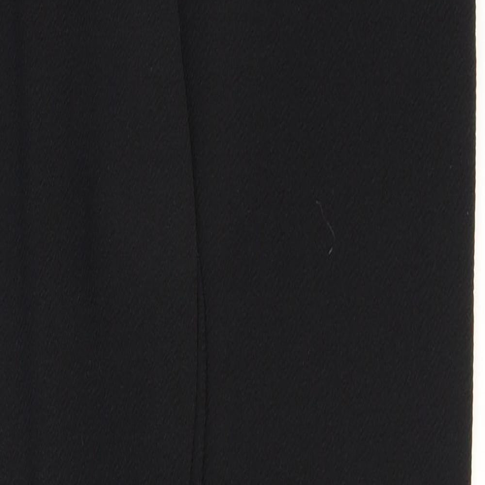 Boohoo Womens Black Polyester Carrot Leggings Size 8 L29 in