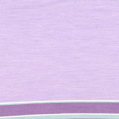 Marks and Spencer Womens Purple Round Neck Striped Acrylic Pullover Jumper Size 22