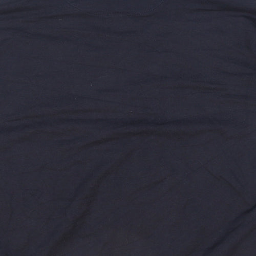 NEXT Mens Blue Collared Polyester Pullover Jumper