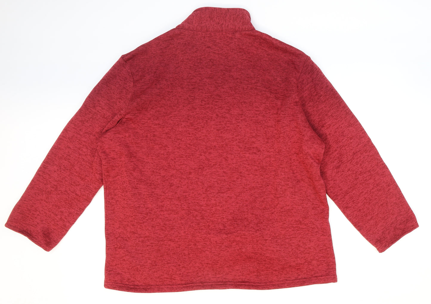 Atlas Mens Red Jacket Size 2XL Zip - Fleece