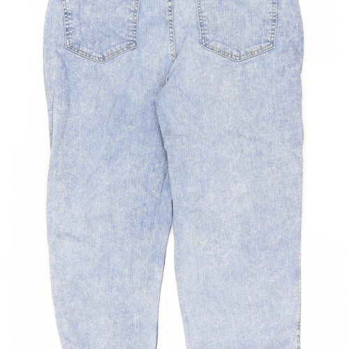 George Womens Blue Cotton Tapered Jeans Size 16 L26 in Regular Zip