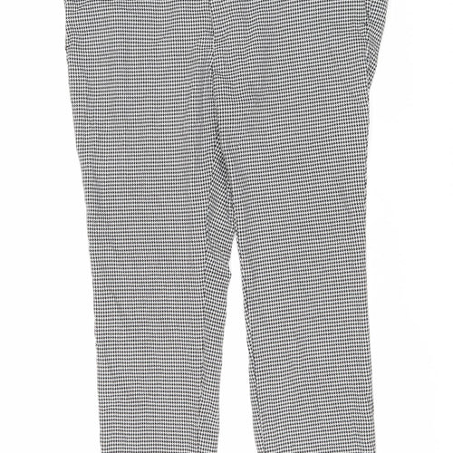 Burton Mens White Geometric Polyethylene Trousers Size 40 in L27 in Regular Zip