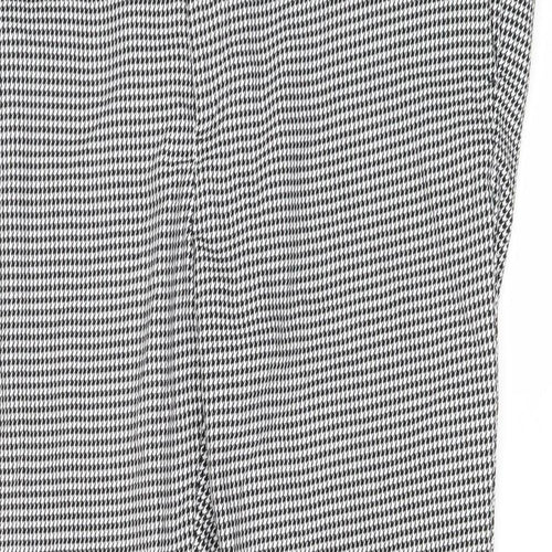 Burton Mens White Geometric Polyethylene Trousers Size 40 in L27 in Regular Zip