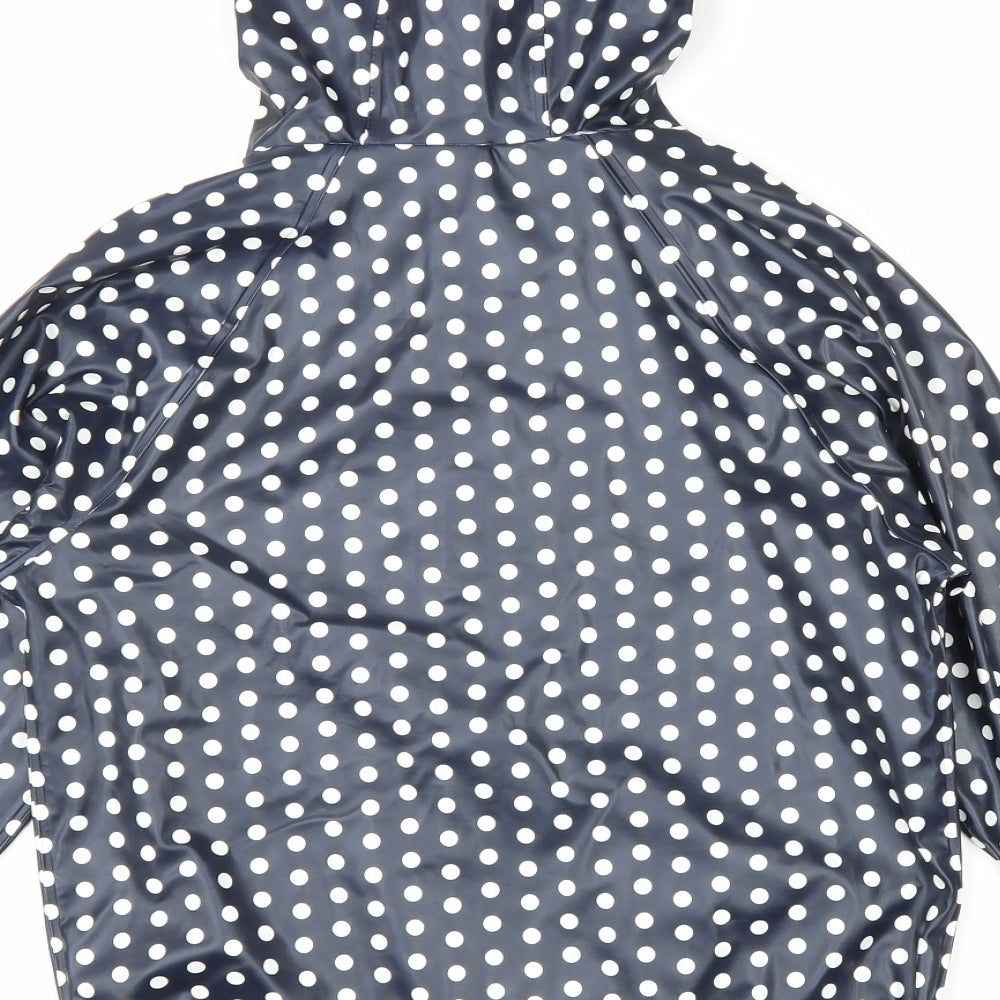 Lupilu Girls Black Polka Dot Rain Coat Coat Size 6-7 Years Zip