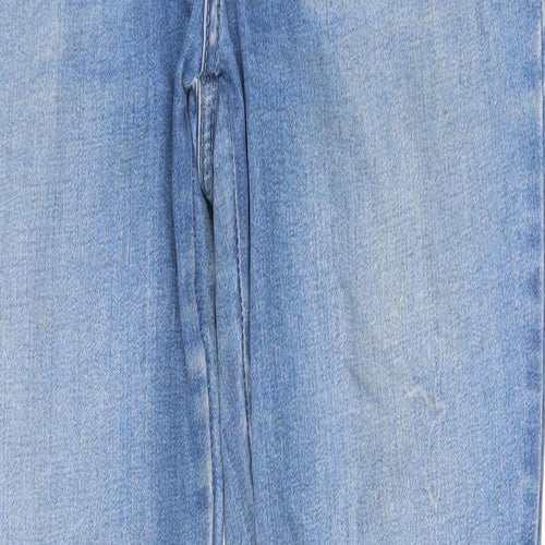 TU Womens Blue Cotton Skinny Jeans Size 12 L29 in Regular Zip