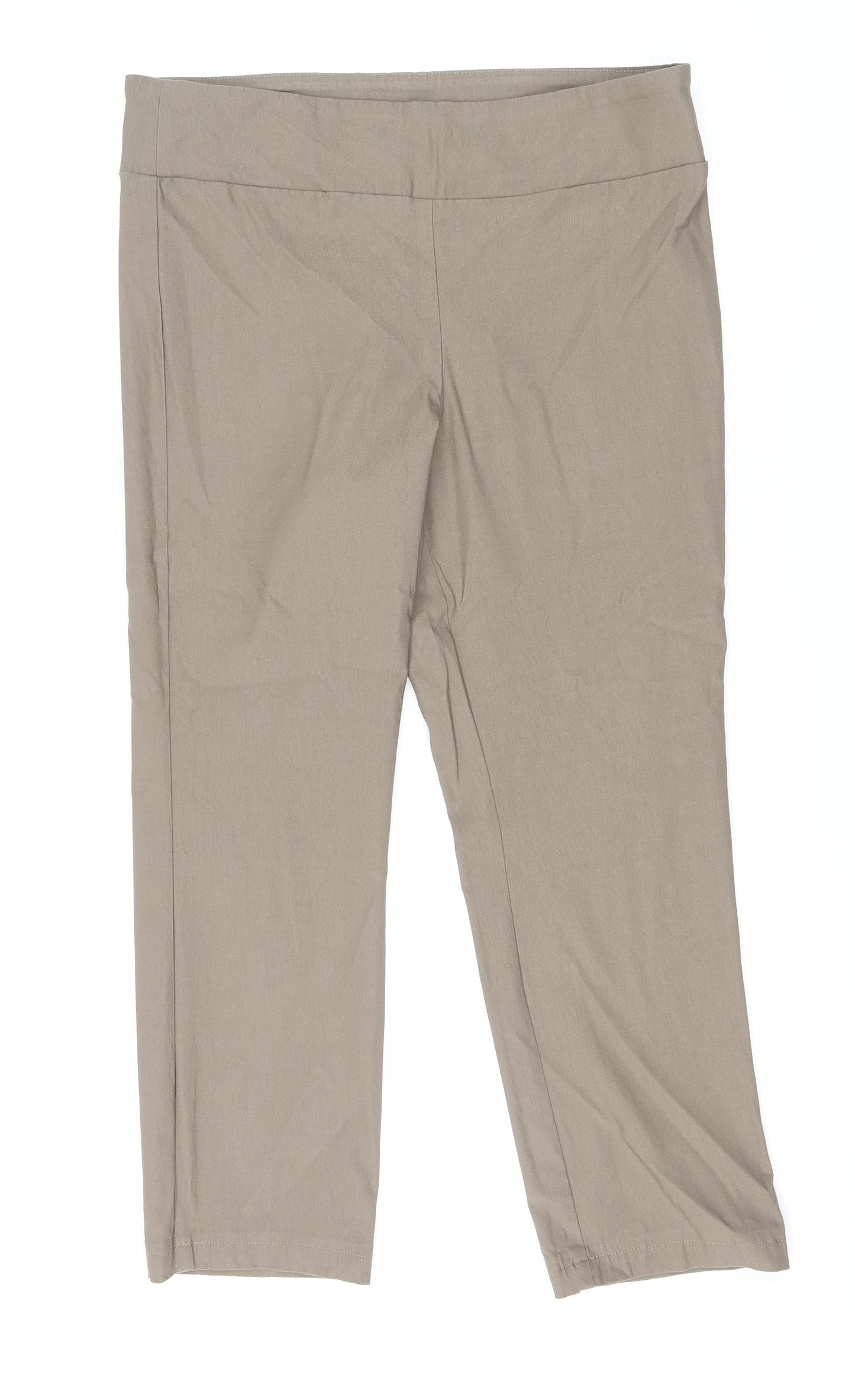 Mr Max Womens Brown Viscose Trousers Size 18 L24 in Regular Drawstring