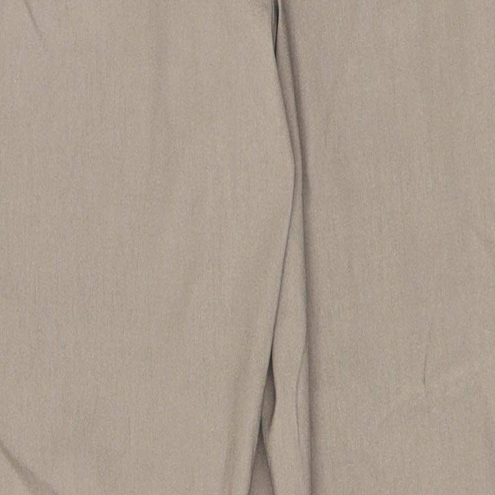 Mr Max Womens Brown Viscose Trousers Size 18 L24 in Regular Drawstring