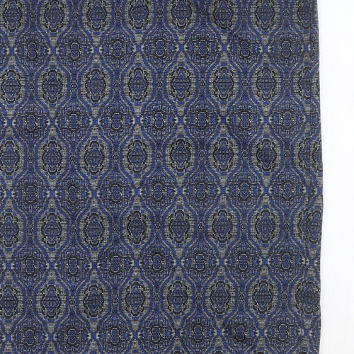 La Redoute Womens Blue Argyle/Diamond Cotton Straight & Pencil Skirt Size 14 Zip - Pencil Skirt