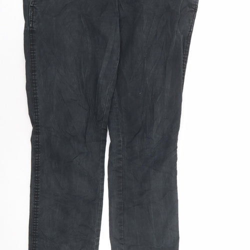 Zara Mens Green Polyester Trousers Size 34 in L34 in Regular Zip