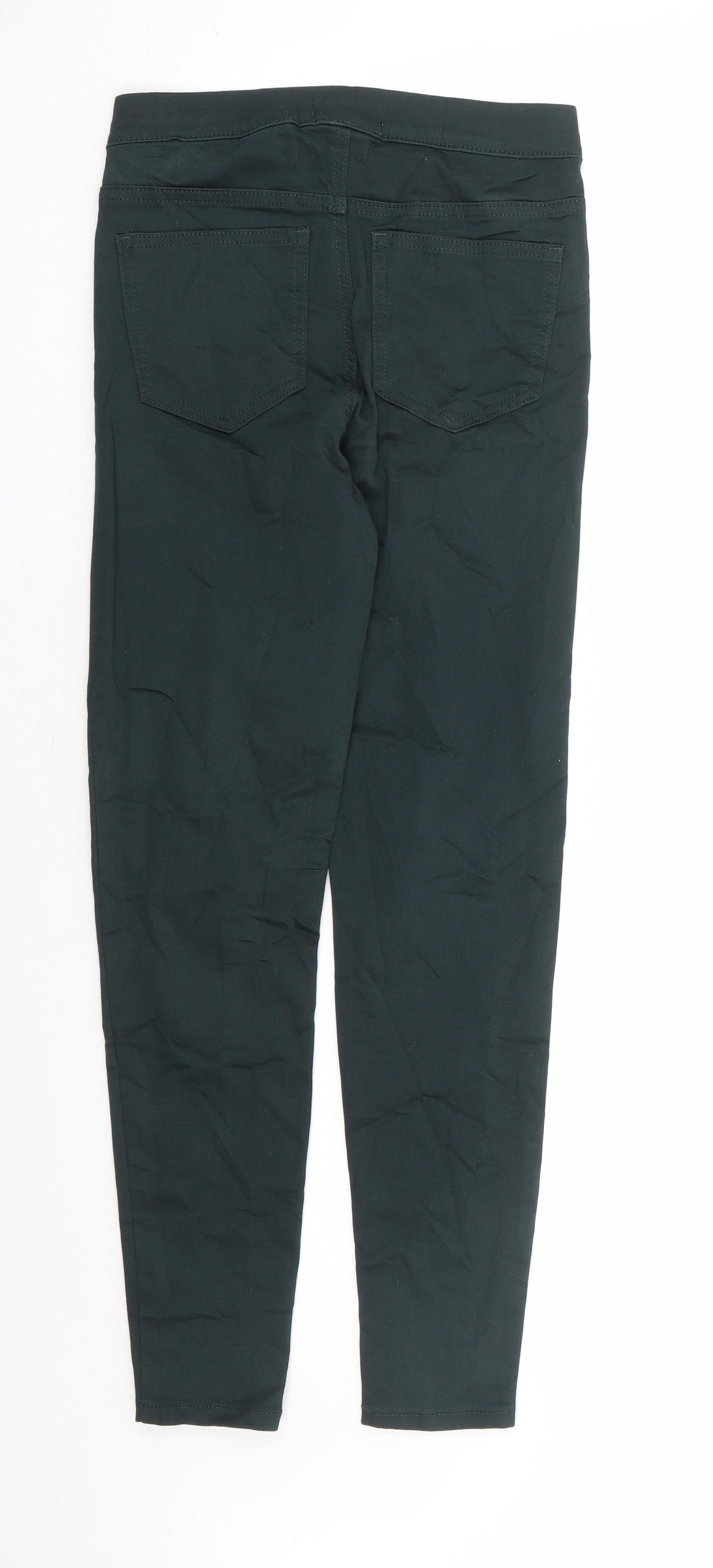 Marks and Spencer Womens Green Cotton Jegging Jeans Size 6 L26 in Regular - Short Length