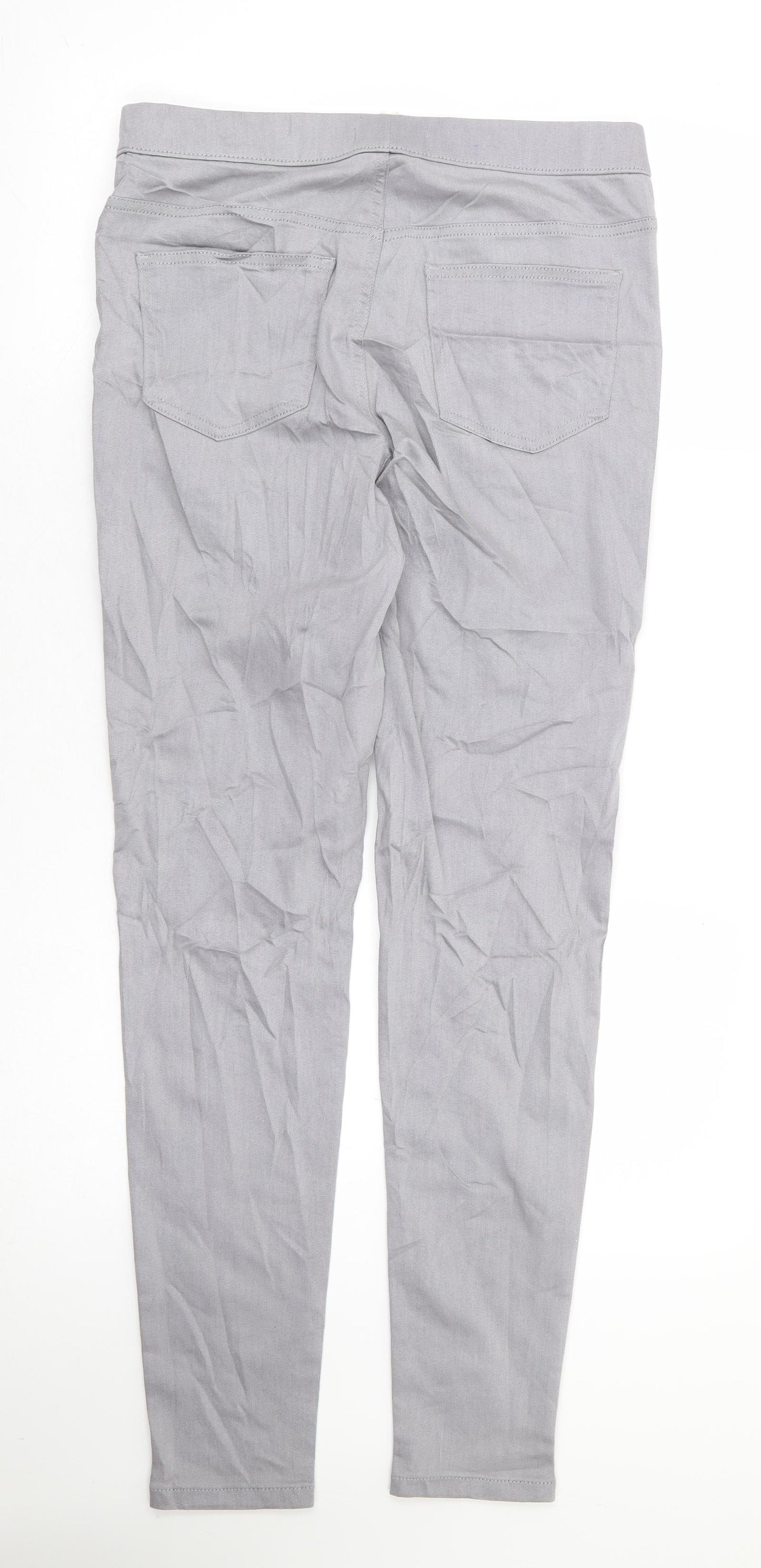 Marks and Spencer Womens Grey Cotton Jegging Jeans Size 12 L30 in Regular - Long Length