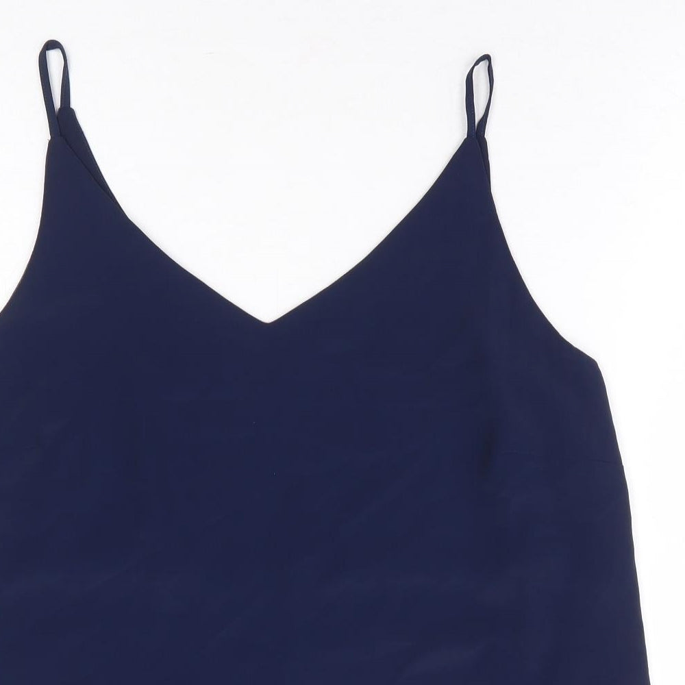 Dorothy Perkins Womens Blue Polyester Camisole Blouse Size 14 V-Neck
